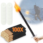 100x Lampade a Olio 42cm (45 min) - Lampade da Giardino con Cassetta per Gocce - Ideali per Escursioni Serali e Feste