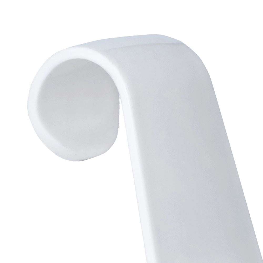 Appendiabito color bianco con doppio gancio, per scaldasalviette