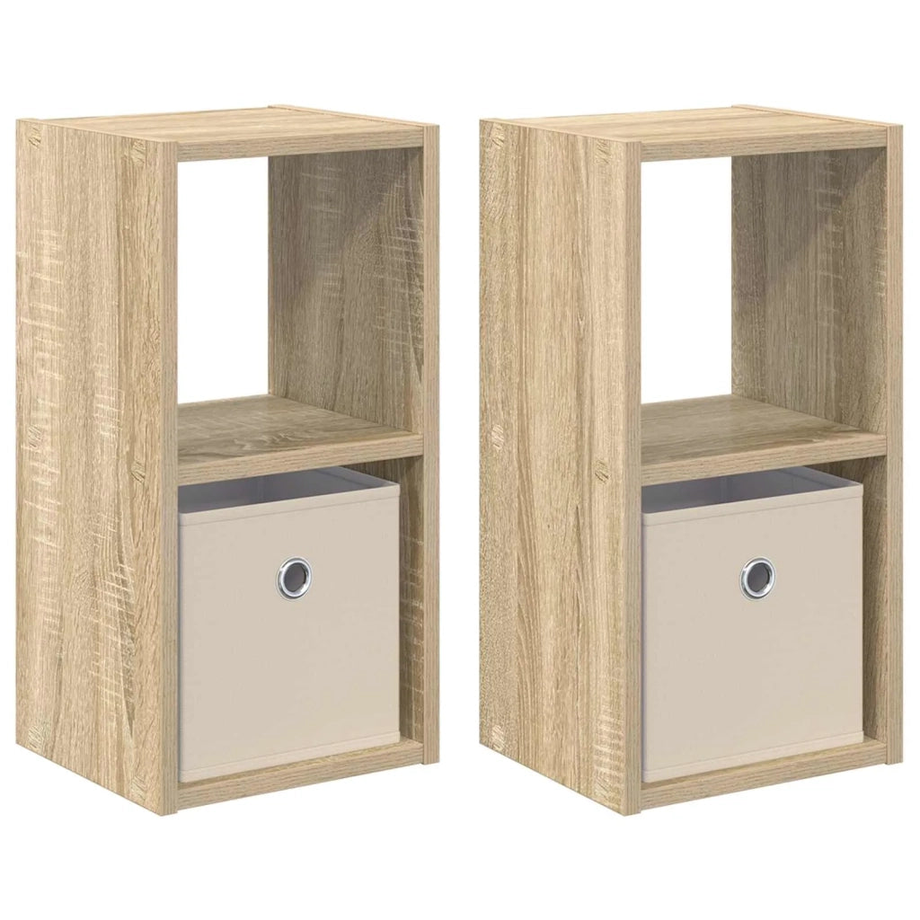 Comodino con cassetto 2 pcs Rovere Sonoma 25,5 x 22 x 49,5 cm