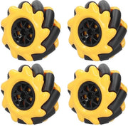 Mecanumruota 60 mm - Omnidirezionale - Accessori DIY auto - Gomma/ABS - Ruota sinistra/destra - Presa resistente allo shock - Ruota robotica