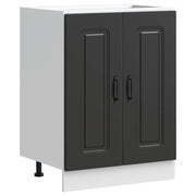 Pensile da cucina | Mobile base lavello Kalmar Nero 60x46x81,5 cm in Truciolato