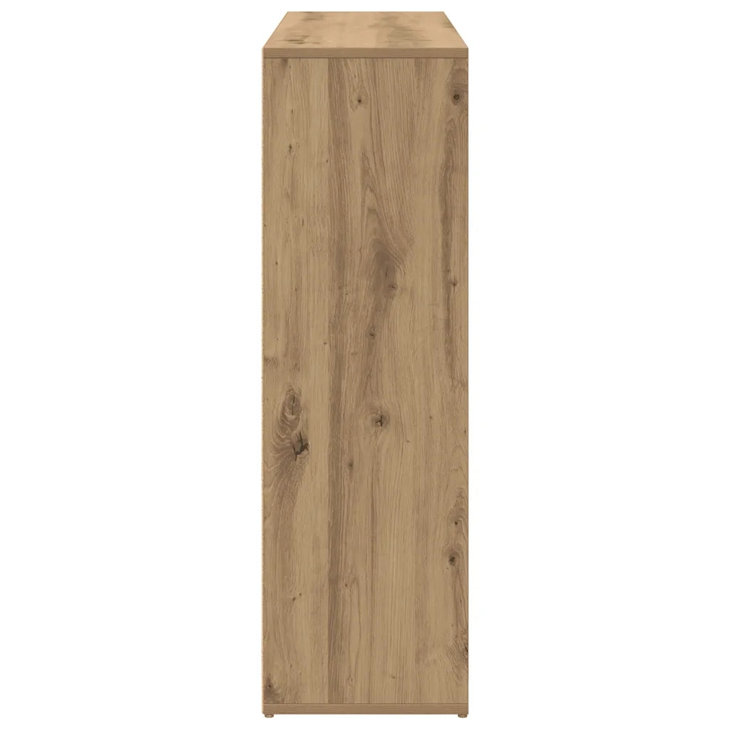 Libreria dal design classico con ampio spazio contenitivo 98 x 29 x 97 cm realizzata artigianalmente in legno di rovere composito 02_0050697