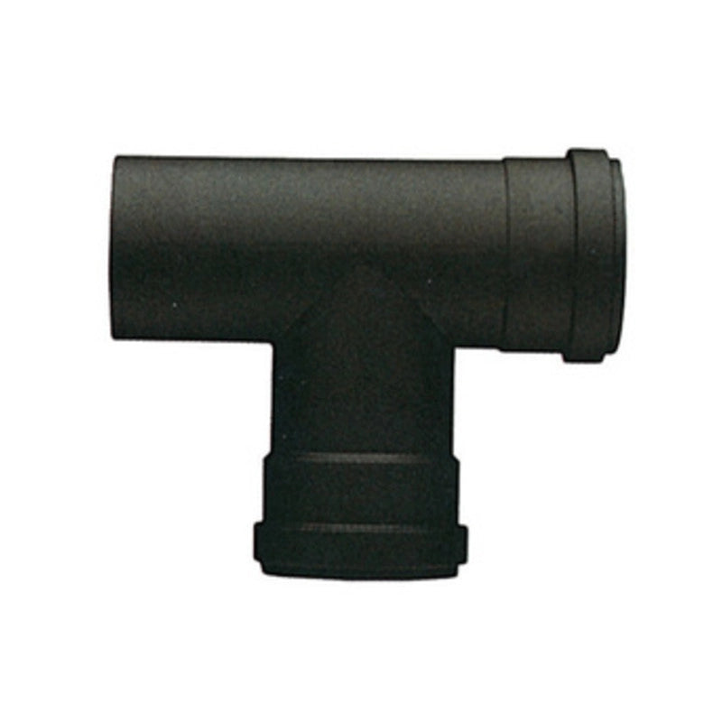 RACCORDO A T PER STUFA A PELLET ATTACCO FFM D 10 CM NERO OPACO- 1,0 pz