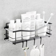Pannello doccia - Organizzatore autofissante per la stanza da bagno - 1 pezzo - Nero