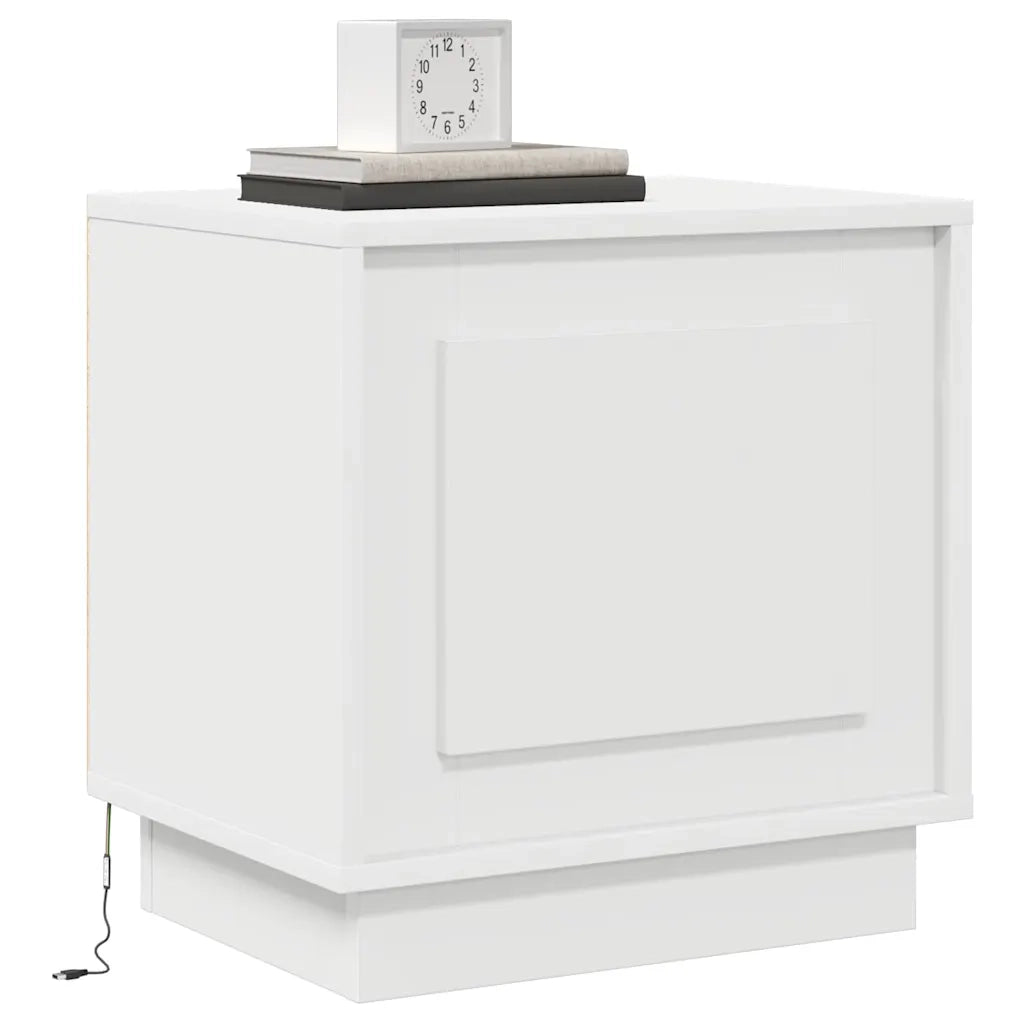 Set di 2 Comodini | Armadio da Notte | Mobiletto da notte Bianco 44 x 34,5 x 45 cm