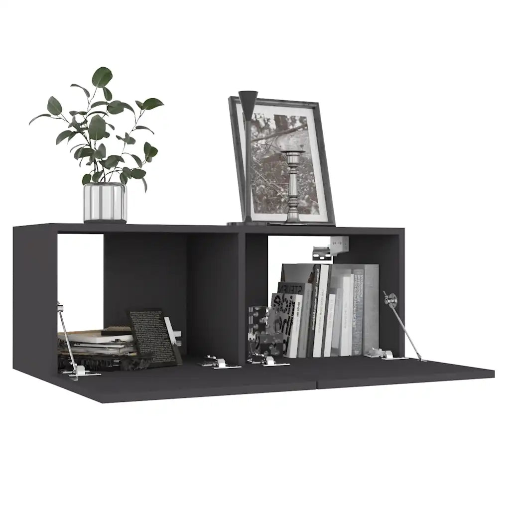 Mobile TV Grigio 80x30x30 cm in Truciolato cod mxl 55470