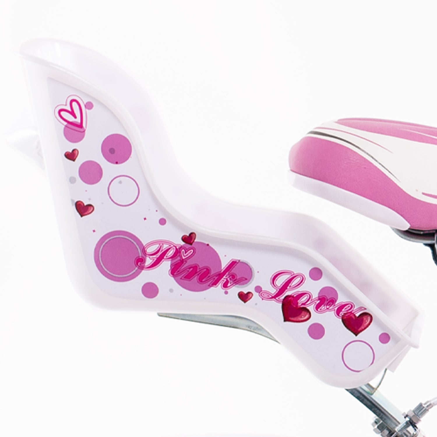 SCH PINK LOVE 12", bicicletta per bambini, adatta a bambini tra i 3 e i 5 anni, per altezza tra 85 e 105 cm, cestino, ca