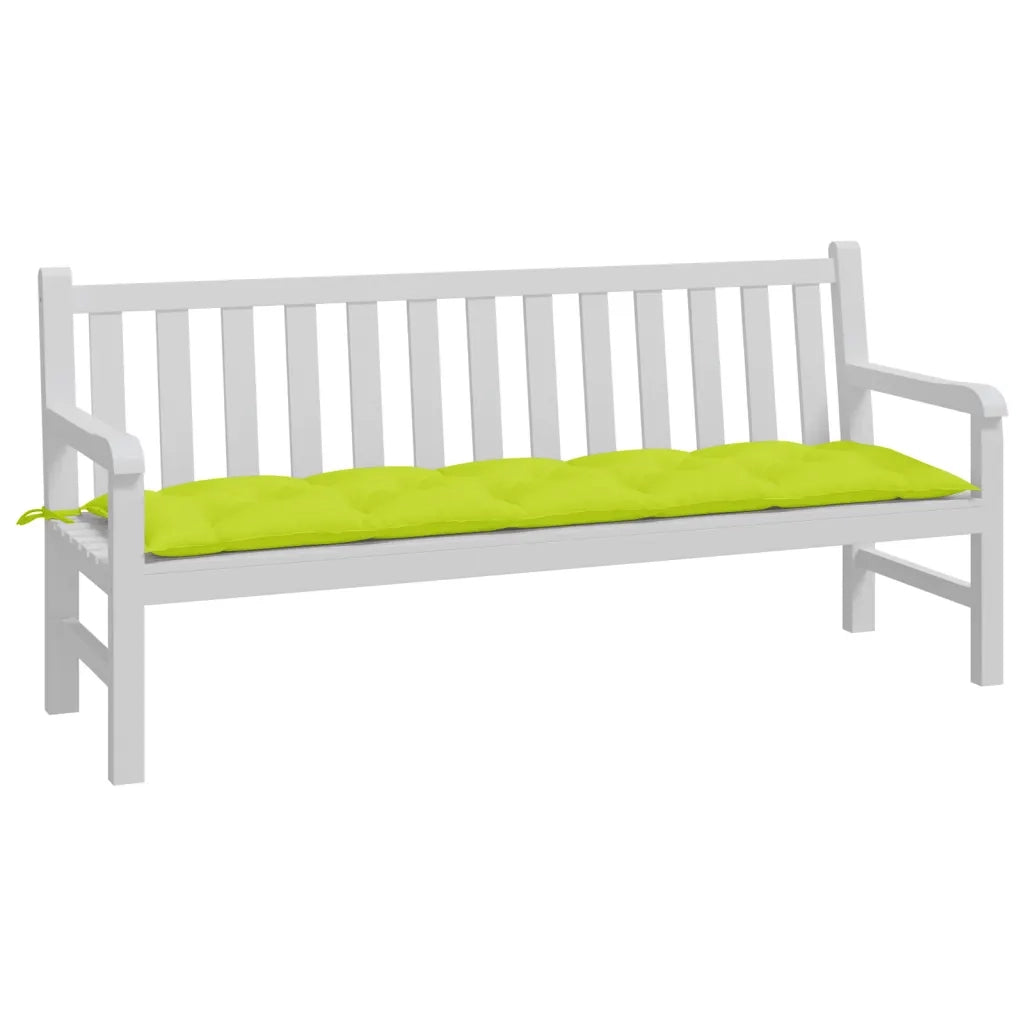 Cuscino per Panca-Cuscini per panchina Verde Brillante 180x50x7 cm in Tessuto Oxford 372010