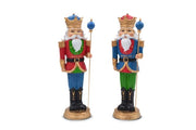 Decorazione Casa Natalizia Schiaccianoci in Resina 26 cm 2 Colori