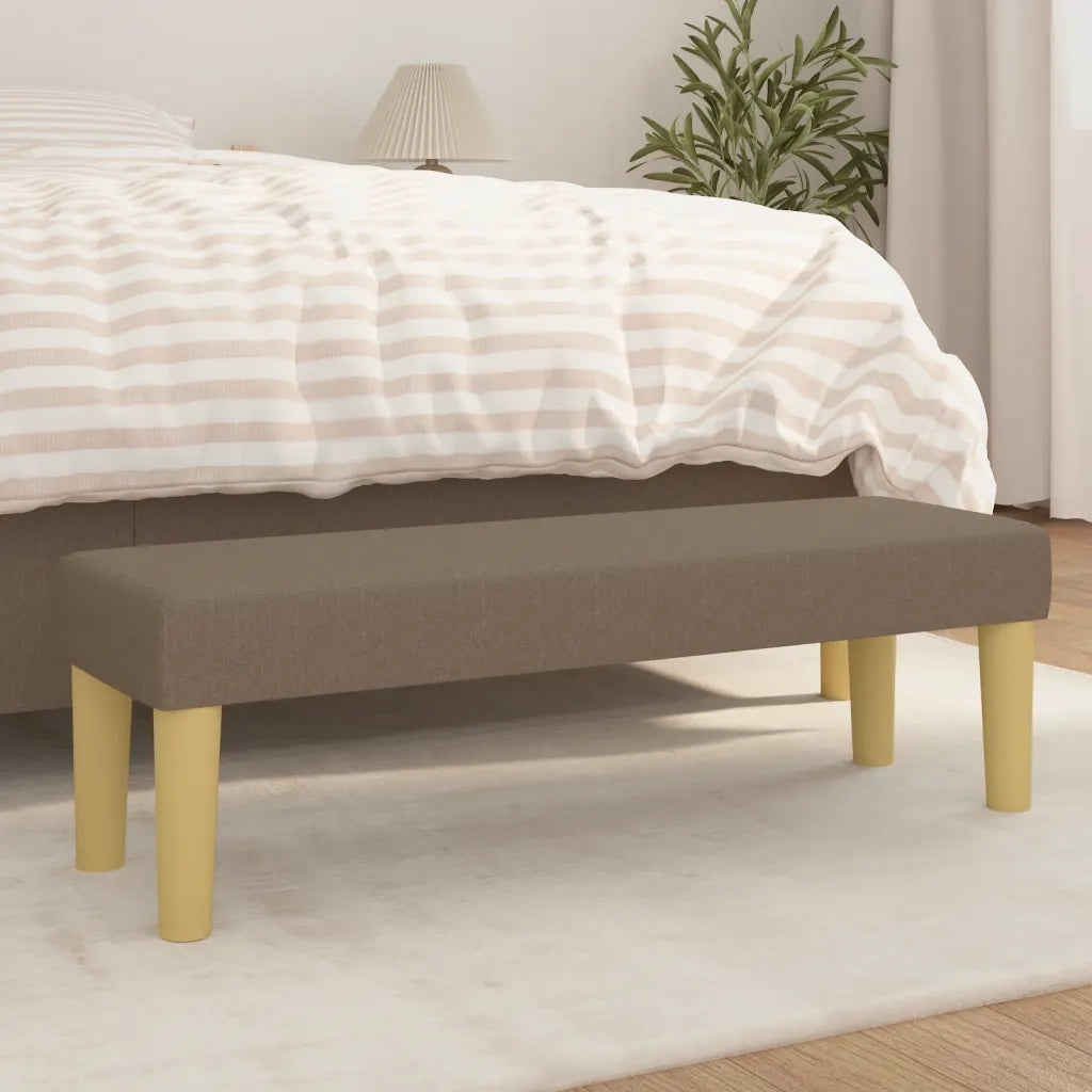 Panca Tortora 100x30x30 cm in Tessuto CFW4936454