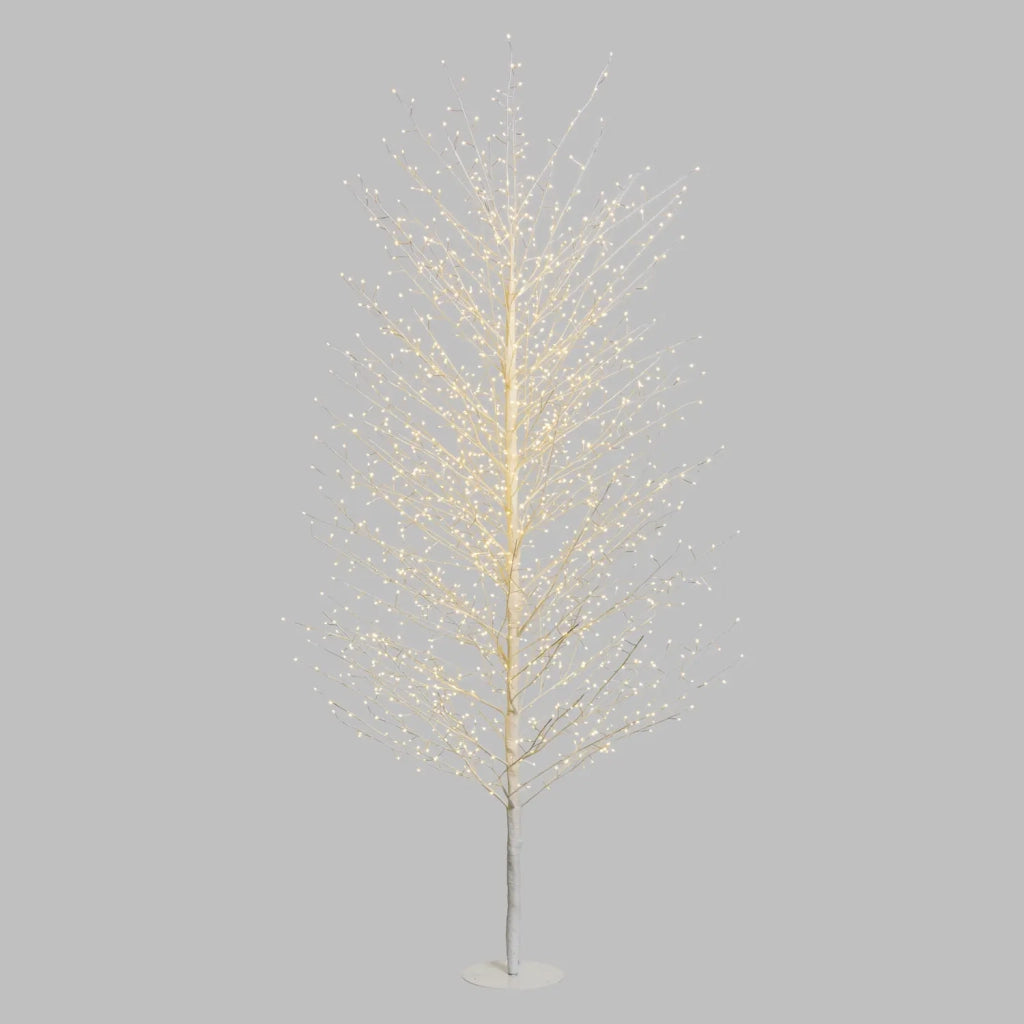 Albero Ramo TIGLIO Bianco H230 cm 1560 MicroLED