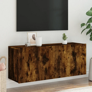 Mobile TV a Parete-Mobile TV a Muro Rovere Fumo 100x30x41 cm