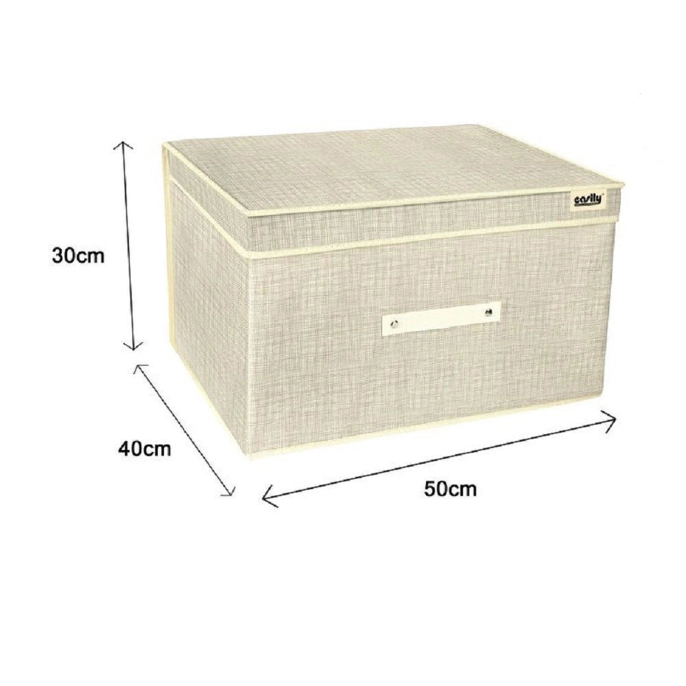 Trade Shop - Box Scatola Salvaspazio Portatutto Contenitore Organizer 50 X 40 X 30 Cm 69695 -