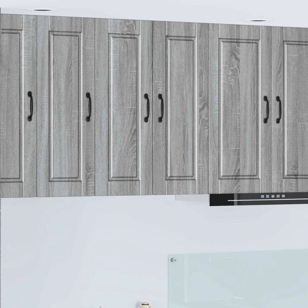 Pensile da cucina | Armadietto a muro PORTO 2 pz Grigio Sonoma 30 x 31 x 80 cm