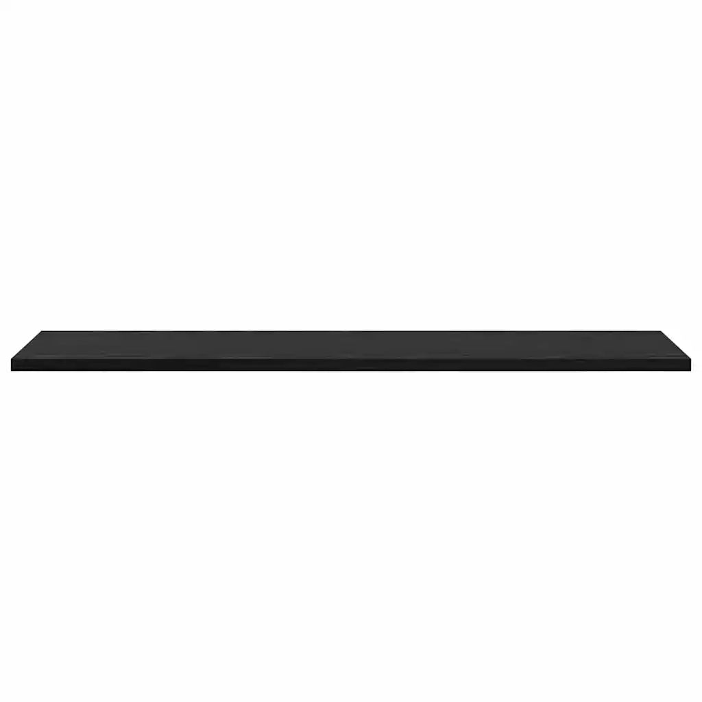 vidaXL Scaffale 4 pcs Nero 80 x 20 x 1.5 cm Legno multistrato