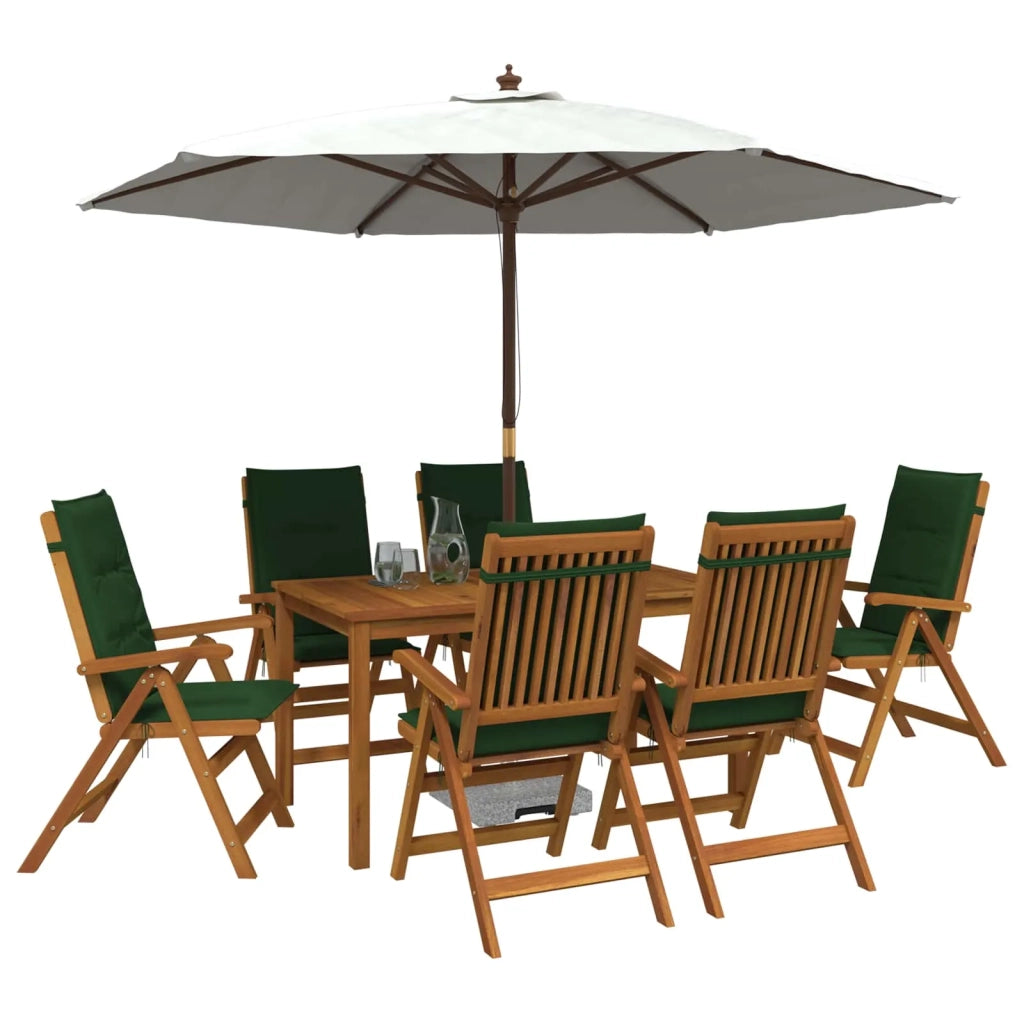 Set da pranzo da giardino 7 pezzi Naturale 3434565