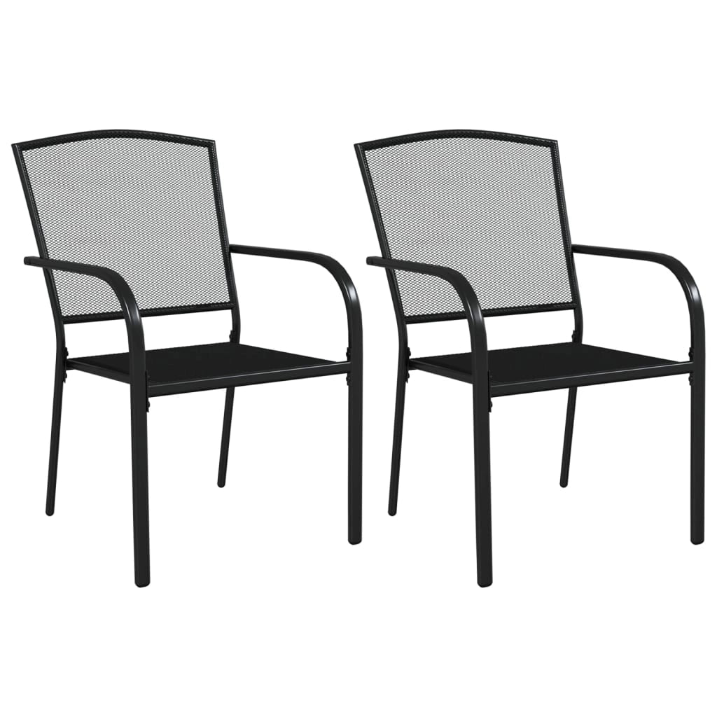 Set da pranzo da giardino per esterni in acciaio antracite 3 pezzi 02_0013580