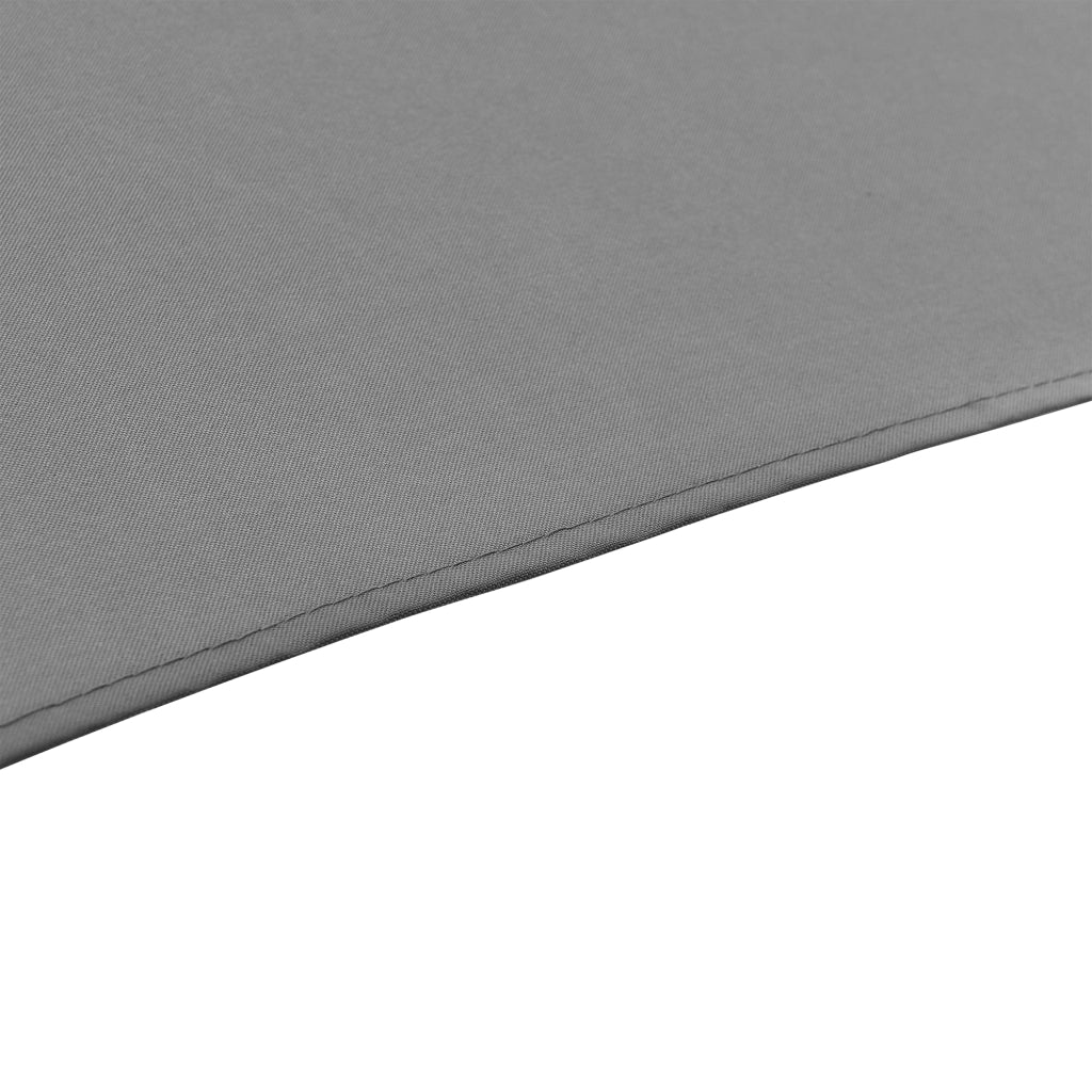 Ombrellone a Semicerchio Eger Parasole a Mezzaluna 300x150 cm Grigio casa.pro
