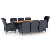 Set da pranzo da 9 pezzi con cuscini resina intrecciata grigio scuro 02_0014644
