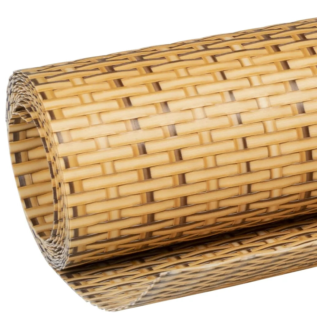 Schermo da balcone | Paravento da Balcone Marrone Chiaro 500x90 cm in Polyrattan