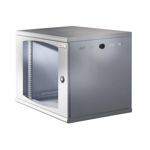 Armadio Rack 19'' a muro 16 unità sezione unica prof. 500mm Nero