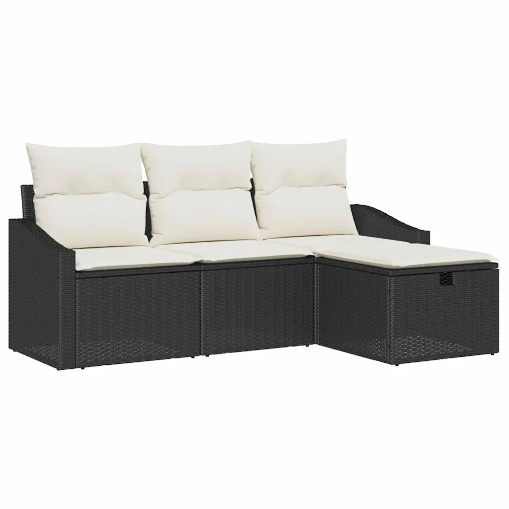 Set di divani con cuscino 4 pcs polyrattan