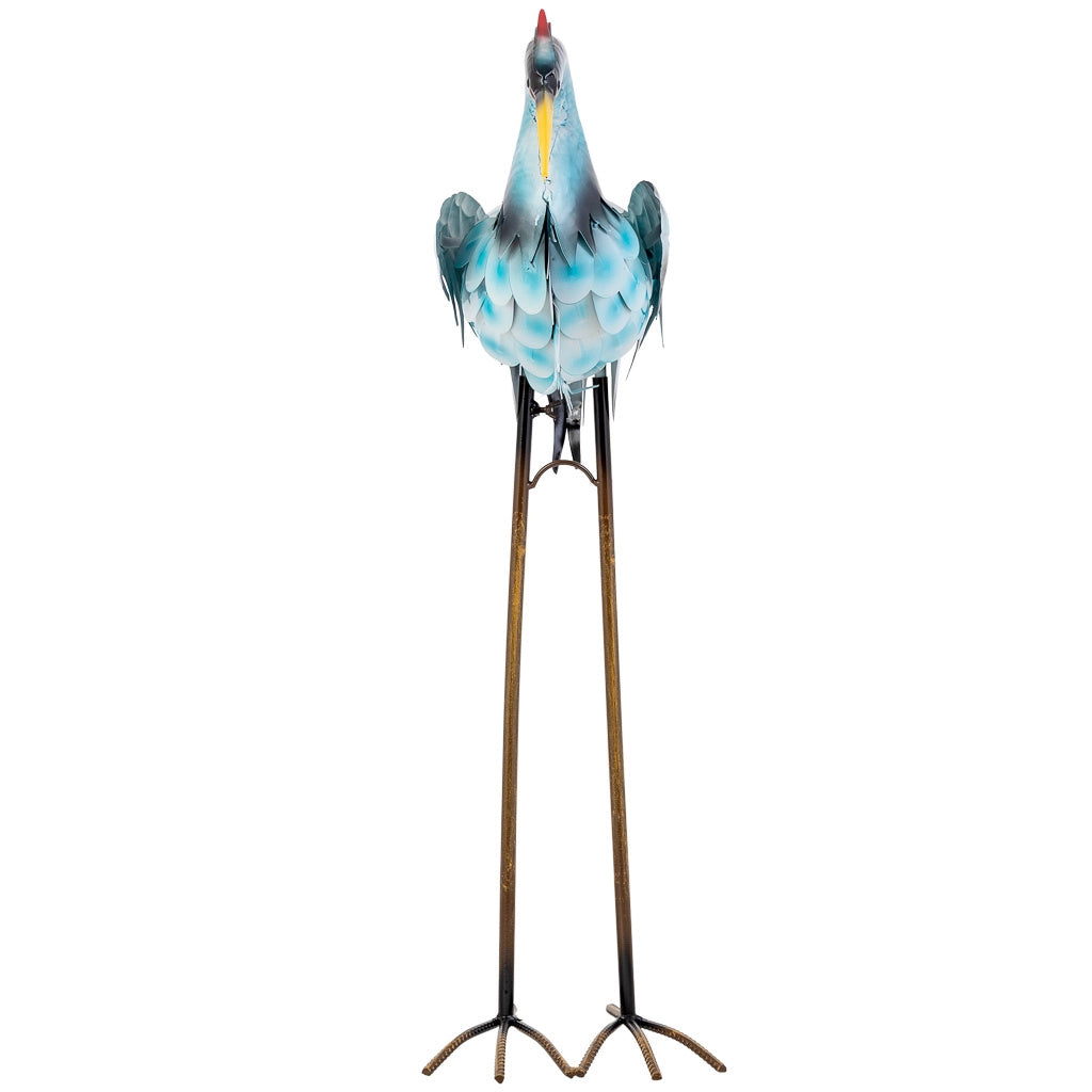 Uccello decorativo in metallo 48,9x24,77x92,08h cm