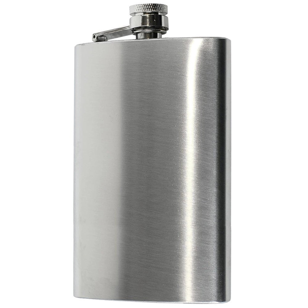 Trade Shop - Fiaschetta Bottiglietta In Acciaio Inox Da 177 Ml 6 Once Tascabile Ergonomico -