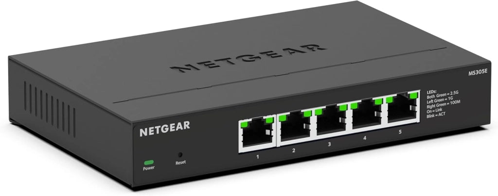 Switch Plus Multi-Gigabit Ethernet a 8 porte (MS308E), porte multi-gigabit da 1 G/2,5 G, montaggio su scrivania o a parete