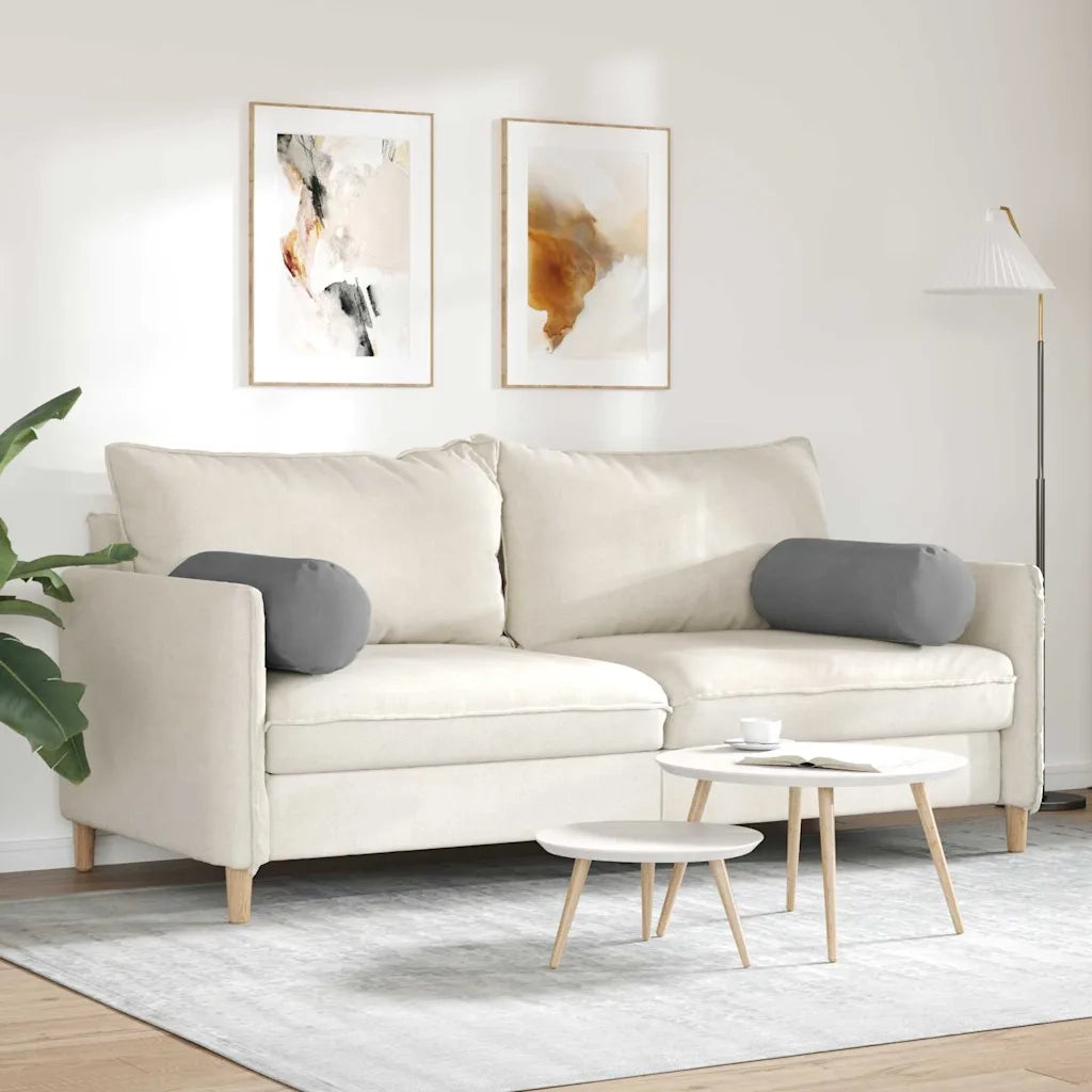 Cuscini a rullo 2 pcs Grigio scuro Ø 25 x 70 cm