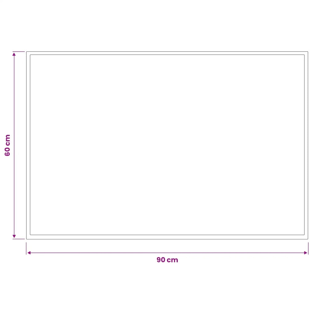Tappetino Grigio Chiaro 90 x 60 cm 100% Poliammide 42045759