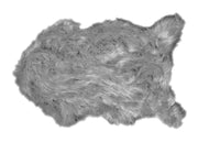 Tappeto Peloso In Pelliccia Ecologica Sagomato Modello Stoccolma Varie Misure - 60x90cm - Perla