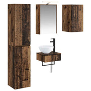 Set di mobili per il bagno 5 pcs Legno antico 3407253