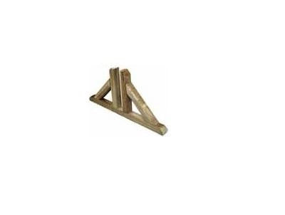 BASE PIEDINO DOPPIO PER PANNELLO GRIGLIATO IN LEGNO IMPREGNATO CM.60x4,5x30H