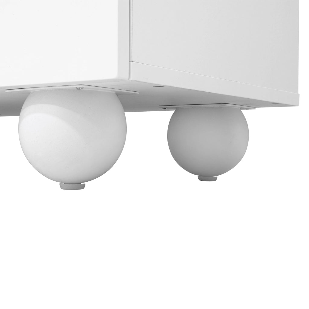 OKWISH Mobile TV con Ante Multiple e Vani Chiusi, Stile Moderno, per Soggiorno, MDF, Bianco, 180,5 x 38 x 50 cm