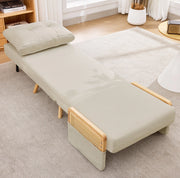 Poltrona letto 3 in 1 reclinabile a 5 posizioni; 67;5 x 73 x 86;5 cm; beige