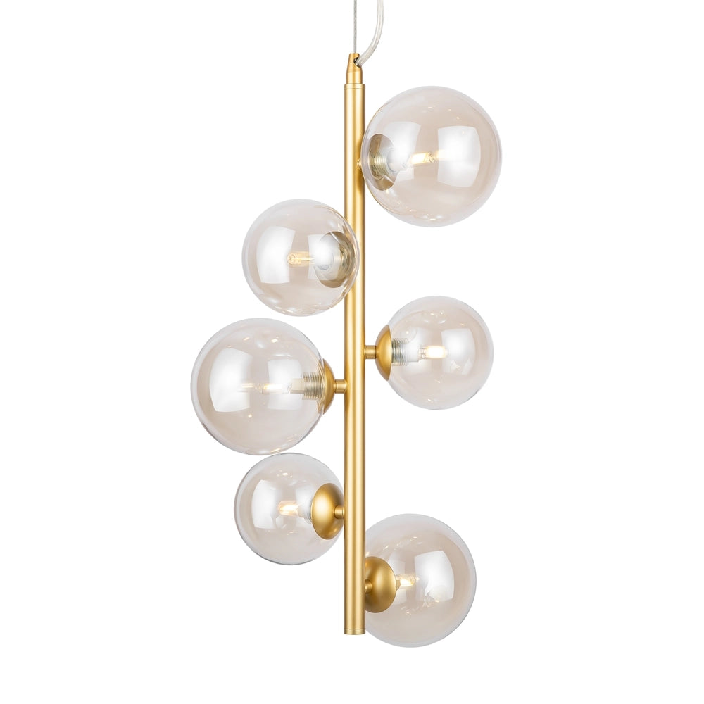 Lampada a sospensione Dallas Maytoni ottone 6 luci Ø29