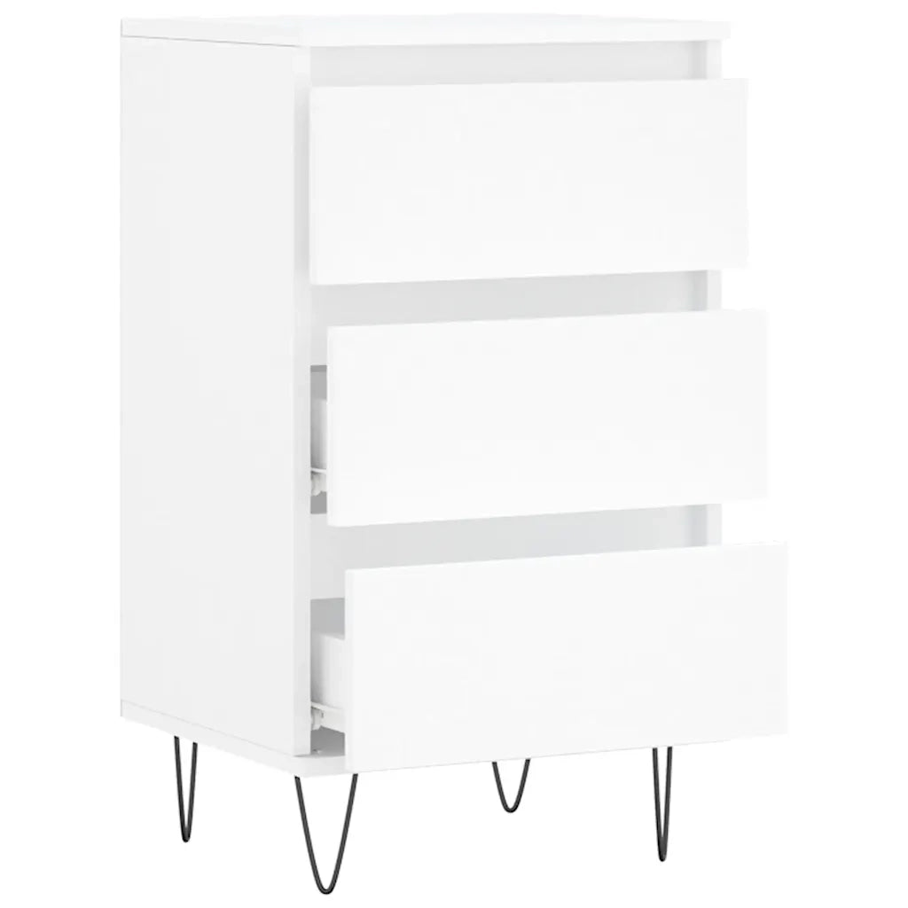 Credenza | Madia | Buffet da pranzo | Armadio da pranzo Bianca 40x35x70 cm in Legno Multistrato