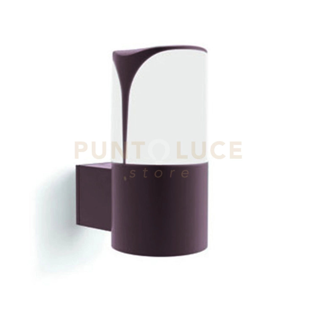 GES2013- APPLIQUE 1 LUCE ATTACCO E27  IP44 IN ALLUMINIO MARRONE