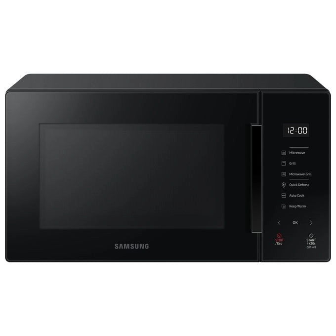 Samsung MG23T5018AK Forno Microonde 23 Litri 1100W Cottura Automatica e Home Dessert Glass Design Nero