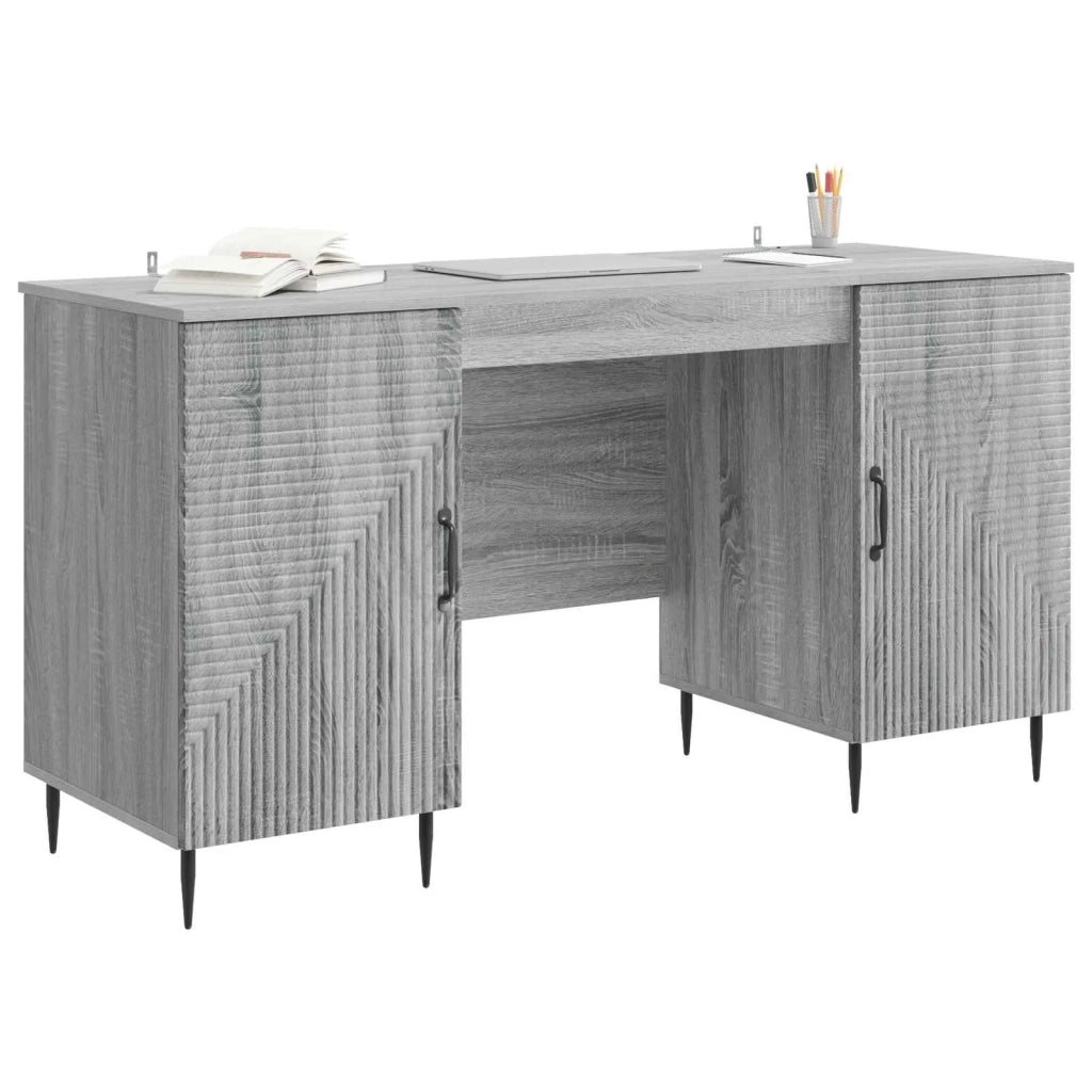 Scrivania Grigio Sonoma 142,5 x 50 x 75 cm Legno ingegnerizzato 3414609