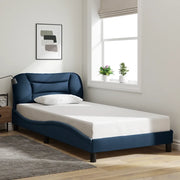 Giroletto senza Materasso Blu 100x200 cm in Tessuto