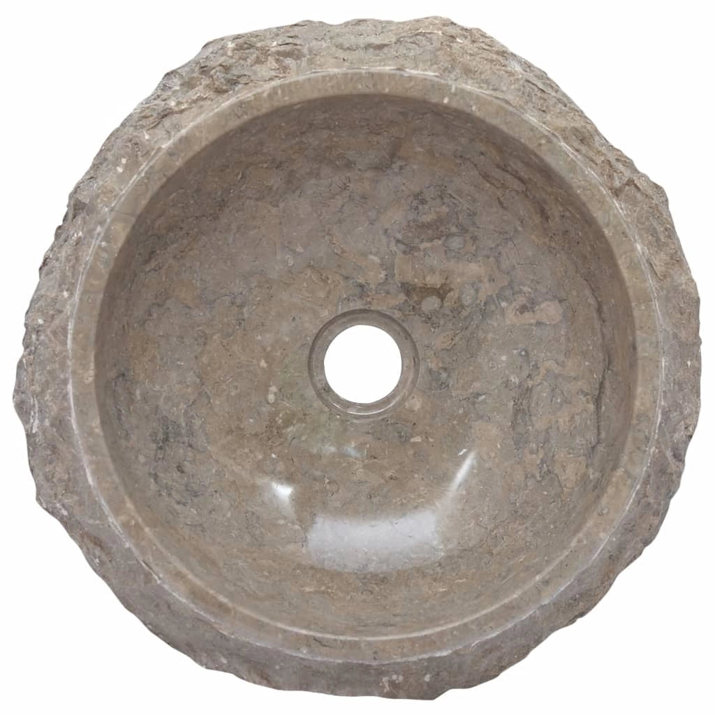 Lavandino da bagno lavabo da appoggio lavabo da WC lavabo da bagno lavabo da interno grigio 40 x 12 cm marmo 02_0002802