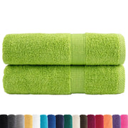 Asciugamani Premium SOLUND 2 pz Verdi 50x100 cm 600 g/m² 137497