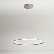 Sospensione Moderna Edge Metallo Grigio Titanio Led 98W 3000K Ip20