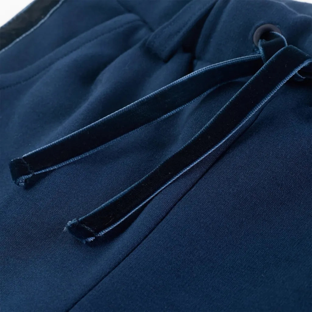 Pantaloni per Bambini con Finiture Nere Blu Marino 116 14924