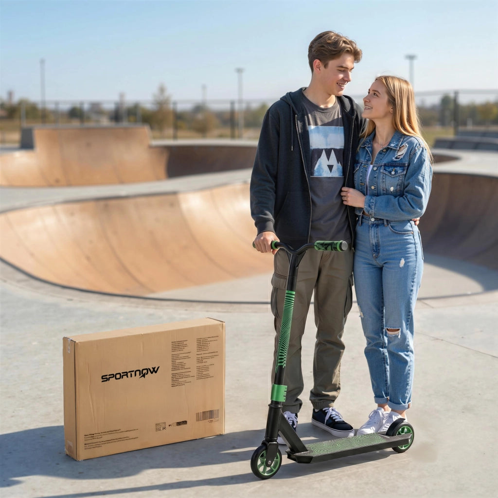 Patinete Freestyle per Skatepark con Ruote 120 mm ¨C zephmum ¨C Verde