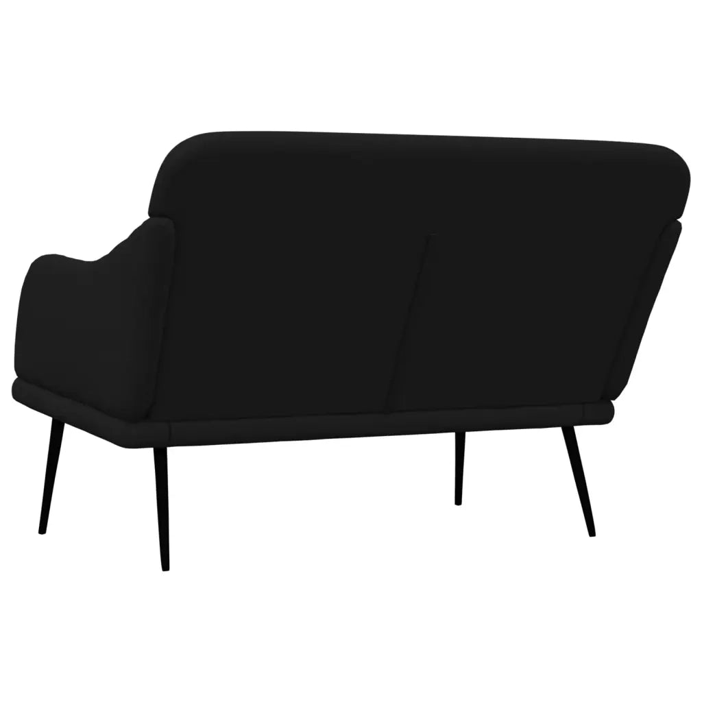 Panca Nera 110x76x80 cm in Tessuto 351485