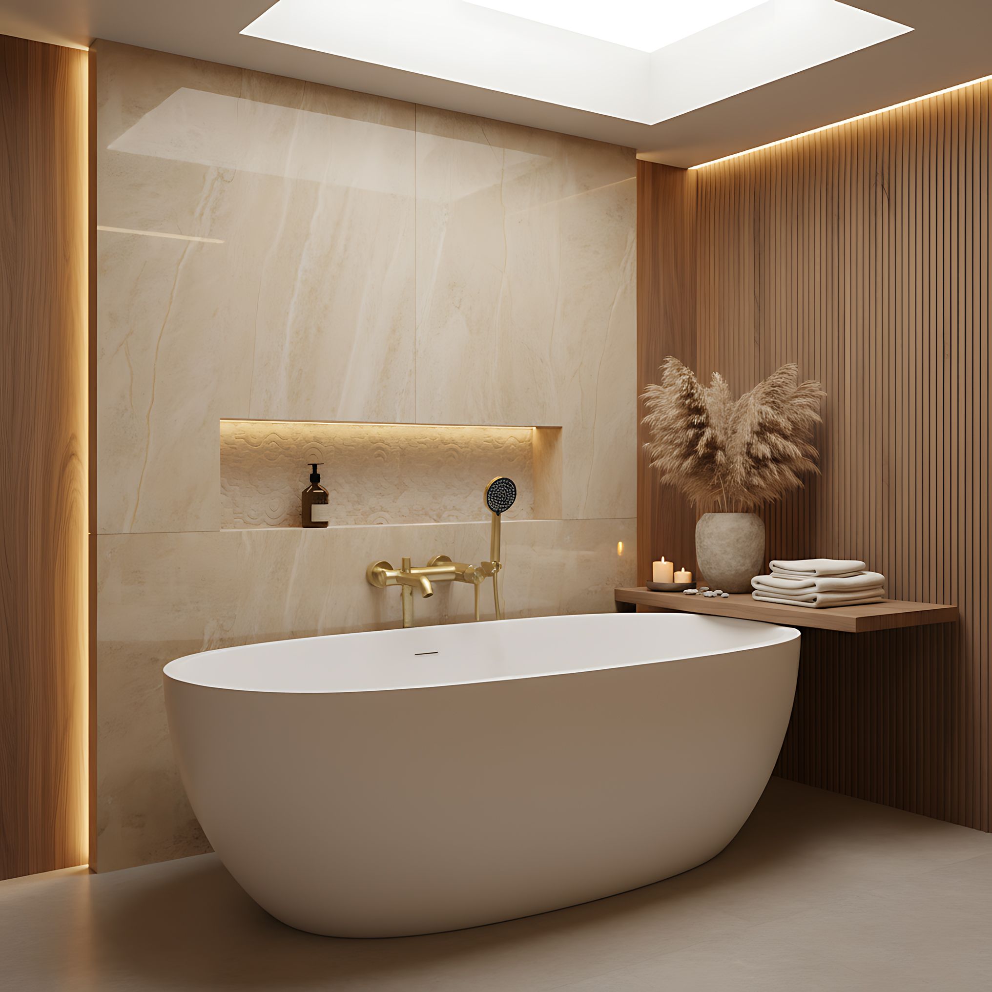 Rubinetto Da Vasca Rea Foster Gold Brush