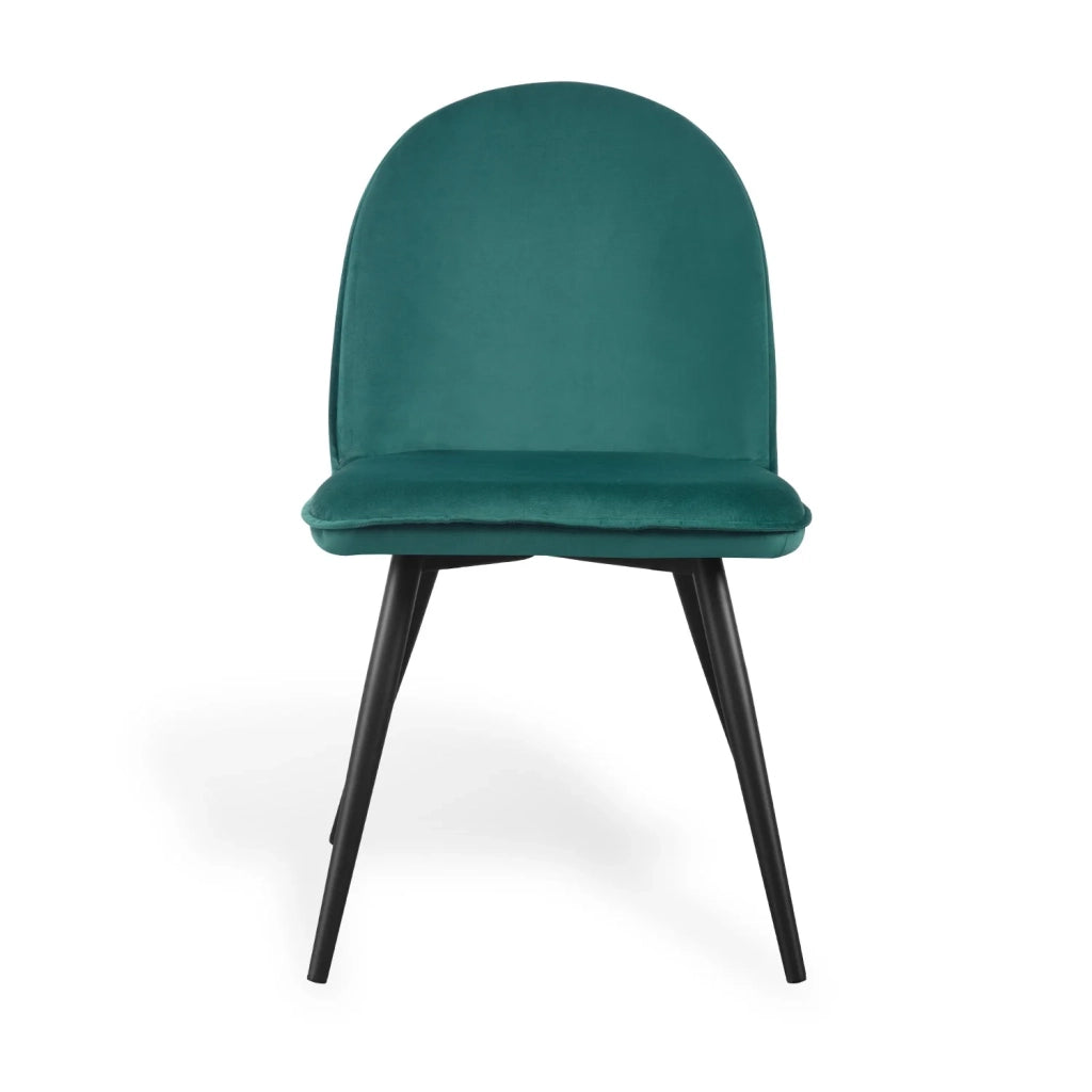 LÚZETE - SEDIA HADLEY IN VELLUTO VERDE SCURO